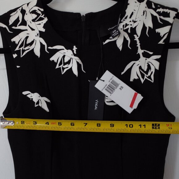 NWT Black and White Floral Dress - Picture 6 of 9